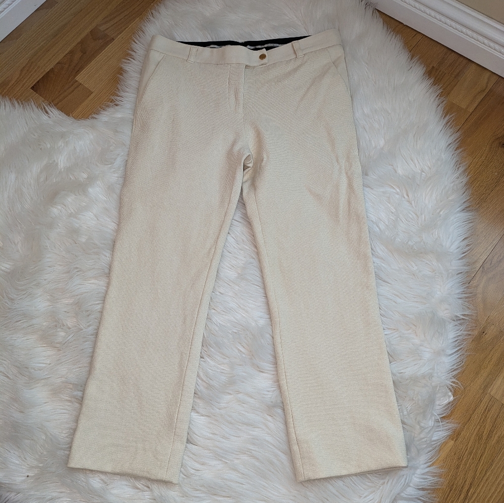 Tory Burch Cream Straight Leg Women's Pants